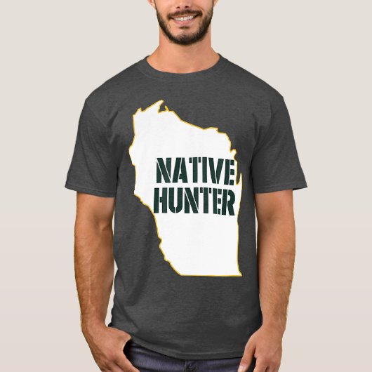 Wisconsin Native Hunter Junting T-Shirt (Vorderseite)