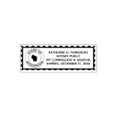 Wisconsin Notary Public Self Inking Rubber Briefma Permastempel (Design)