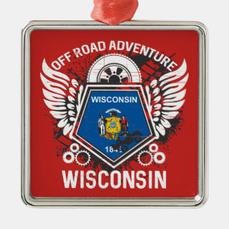 Wisconsin Off Road Adventure 4x4 Trail Mudding Ornament Aus Metall