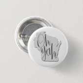 Wisconsin Oh Yah Button (Vorne & Hinten)