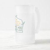 Wisconsin "Ope": Wird dich einfach so überholen Mattglas Bierglas (VorderseiteRechts)