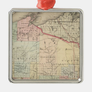 Wisconsin Ornament Aus Metall