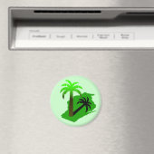 Wisconsin Palm Tree Magnet (In Situ (Geschirrspüler))