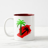 Wisconsin-Palme Zweifarbige Tasse (Links)