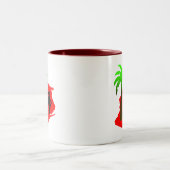 Wisconsin-Palme Zweifarbige Tasse (Mittel)