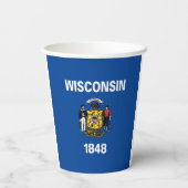 Wisconsin-Papier-Becher Pappbecher (Rückseite)