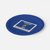 Wisconsin Pappteller (Schrägansicht)