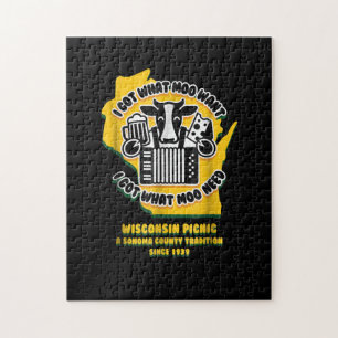 Wisconsin Picnic Cow Beer, Käse & Accordion Puzzle