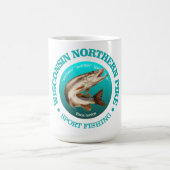 Wisconsin Pike Fishing Kaffeetasse (Mittel)