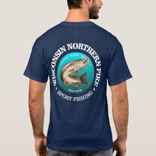 Wisconsin Pike Fishing T-Shirt (Rückseite)
