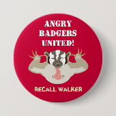 Wisconsin Politics_Angry Badgers United_Recall Button (Vorderseite)