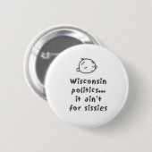 Wisconsin-Politik Button (Vorne & Hinten)