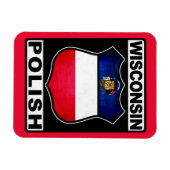 Wisconsin, Polnischer Amerikaner Magnet (Horizontal)