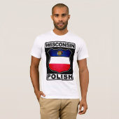 Wisconsin, Polnischer Amerikaner T-Shirt (Vorne ganz)