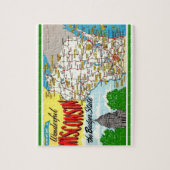 Wisconsin Postcard Karte Jigsaw Puzzle (Vertikal)