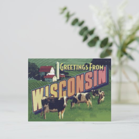 Wisconsin Postcard Postkarte (Stehend Vorderseite)