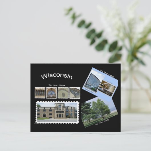 Wisconsin Postcard Postkarte (Stehend Vorderseite)