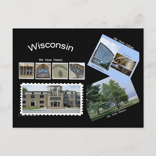 Wisconsin Postcard Postkarte (Vorderseite)