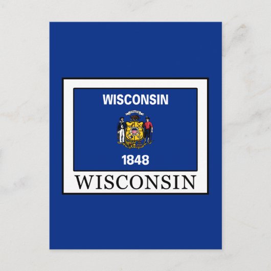 Wisconsin Postkarte (Vorderseite)