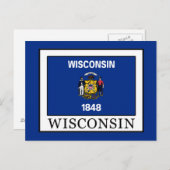 Wisconsin Postkarte (Vorne/Hinten)