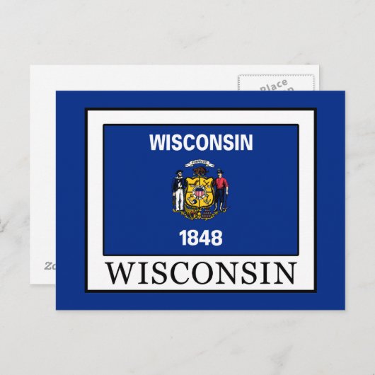Wisconsin Postkarte (Vorne/Hinten)