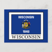 Wisconsin Postkarte (Vorderseite)