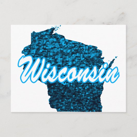 Wisconsin Postkarte (Vorderseite)