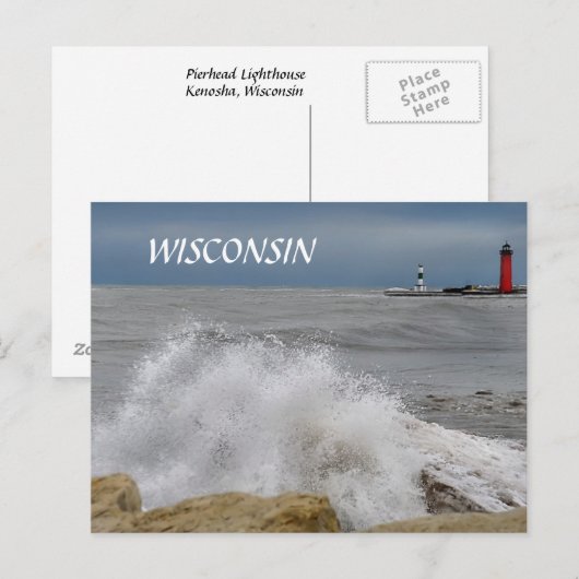 WISCONSIN POSTKARTE (Vorne/Hinten)