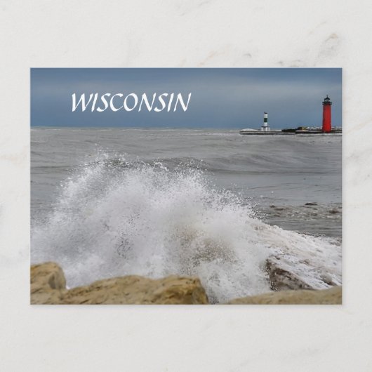 WISCONSIN POSTKARTE (Vorderseite)