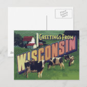 Wisconsin Postkarte (Vorne/Hinten)