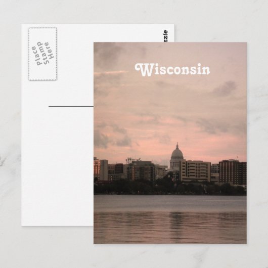 Wisconsin Postkarte (Vorne/Hinten)