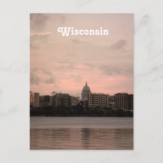 Wisconsin Postkarte (Vorderseite)