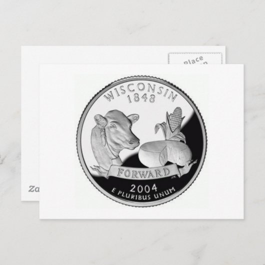Wisconsin Postkarte (Vorne/Hinten)