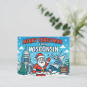 WISCONSIN Postkarte (Stehend Vorderseite)