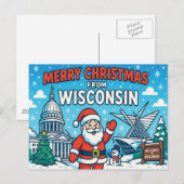 WISCONSIN Postkarte (Vorne/Hinten)