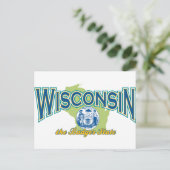 Wisconsin Postkarte (Stehend Vorderseite)