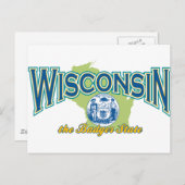 Wisconsin Postkarte (Vorne/Hinten)