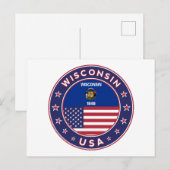Wisconsin Postkarte (Vorne/Hinten)