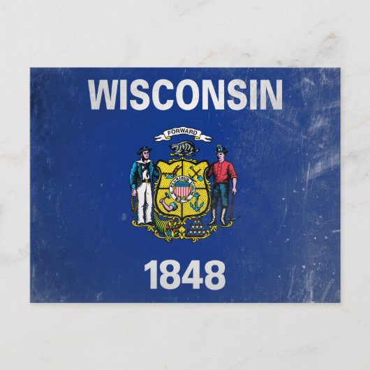 Wisconsin Postkarte (Vorderseite)