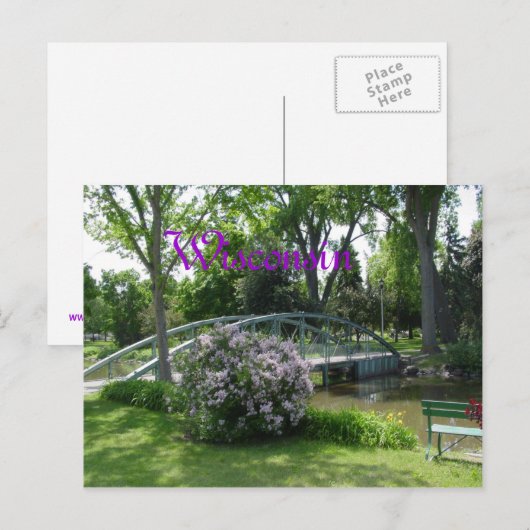 Wisconsin Postkarte (Vorne/Hinten)