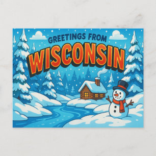 WISCONSIN Postkarte