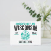 Wisconsin Postkarte (Stehend Vorderseite)