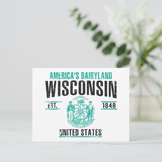 Wisconsin Postkarte (Stehend Vorderseite)