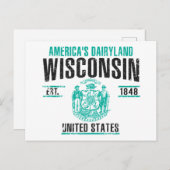 Wisconsin Postkarte (Vorne/Hinten)