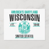 Wisconsin Postkarte (Vorderseite)