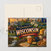 Wisconsin-Postkarte Postkarte (Vorne/Hinten)