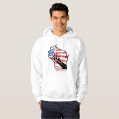 Wisconsin-Protest-Shirt Hoodie (Vorne ganz)