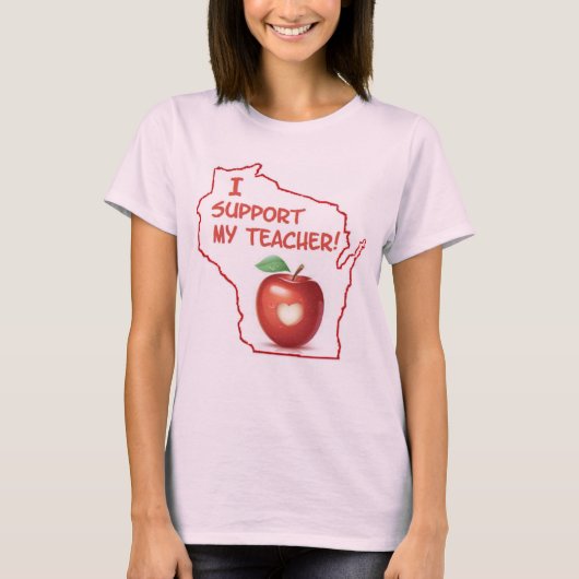 Wisconsin-Protest-Shirt T-Shirt (Vorderseite)