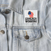 Wisconsin-Proteste Button (Beispiel)