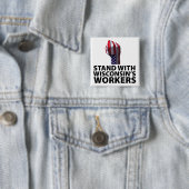 Wisconsin-Proteste Button (Beispiel)